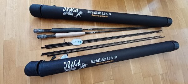 DISPONIBLES DE NUEVO  - DRAGA BARBELLIDO 9´6´´ Línea 3 Nanotecnología con puntera extra